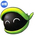 Official artwork of Moe's green younger brother from Densetsu no Starfy 3
