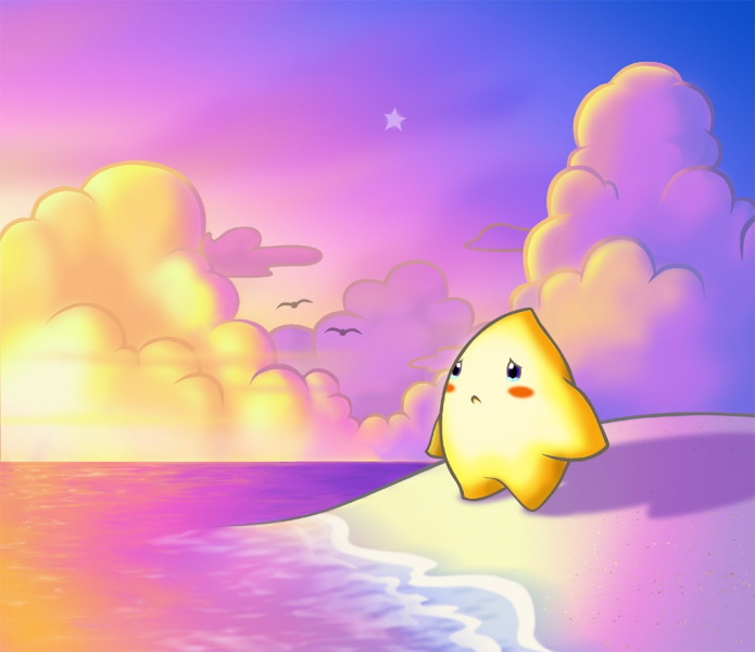 File:Starfy Standing on the Beach.png