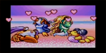 Screenshot of footage from the pink Shell Tape.