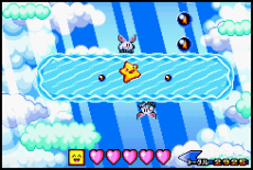An area of the Sea of Sky stage in Densetsu no Starfy 3.