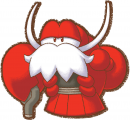 Official artwork of Old Man Lobber from Densetsu no Starfy 4.