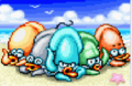 The first five Squirts' group photograph from Densetsu no Starfy 2