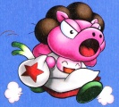 Densetsu no Starfy 3 artwork (Starly wearing the Pig Kigurumi)